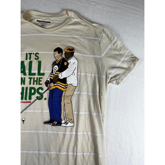 Mens Happy Gilmore Yellow XXL Golf Shirt Excellent Condition - Picture 9 of 9